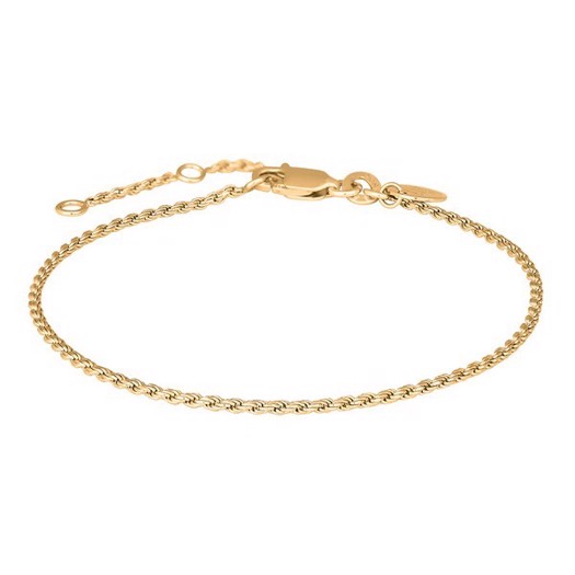 Nordahl Jewellery - BORG52 snoet armbånd i forgyldt sølv